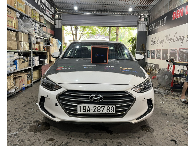 Độ đèn nâng cấp ánh sáng Bi pha Henvvei L85 Pro cho xe Hyundai Elantra